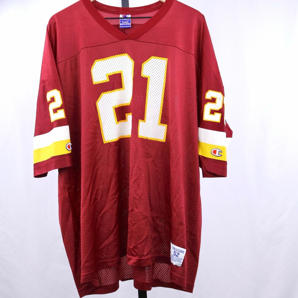 Vintage Champion Deion Sanders #21 Washington Redskins Jersey Mens XXL 52